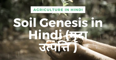 Soil Genesis in Hindi